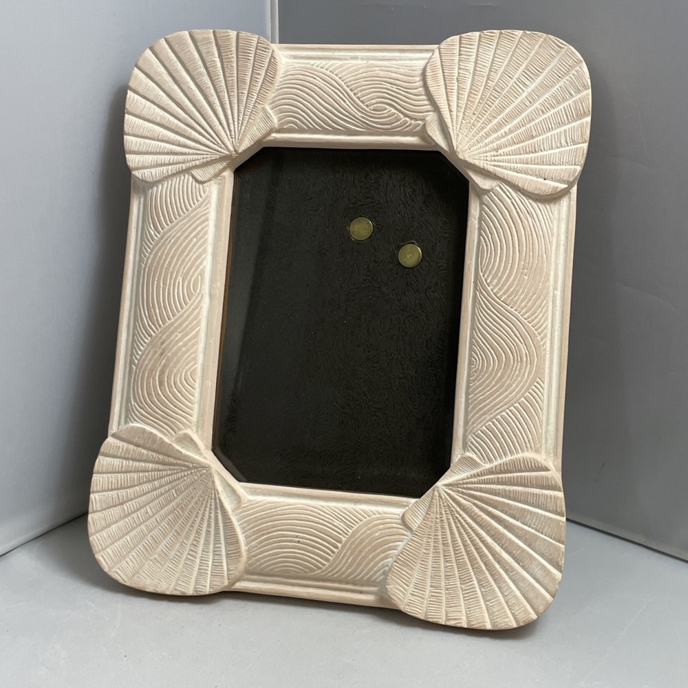 Vintage Boho Beach Cottage Frame Shell Terracotta Cottagecore Decor  for 4" x 6"